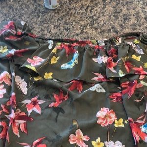 EUC Maeve off the shoulder floral blouse
